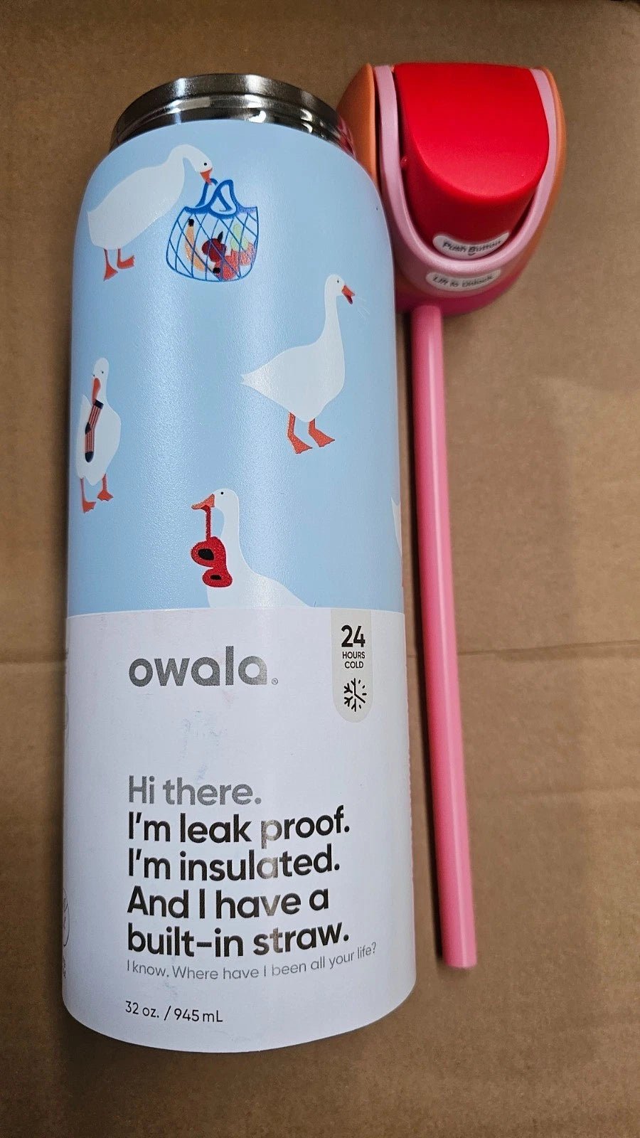 Owala 32oz FreeSip Silly Goose Exclusive New Water Bottle - Hydrate Hub