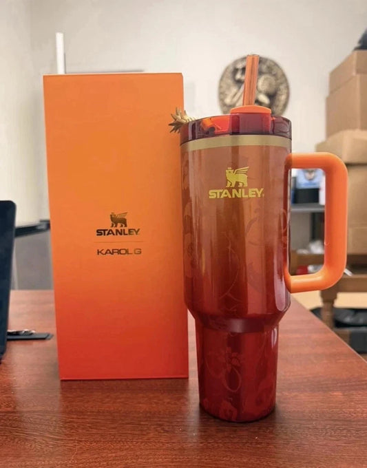 The Stanley 1913 x KAROL G 40oz Quencher H2.O FlowState Tumbler