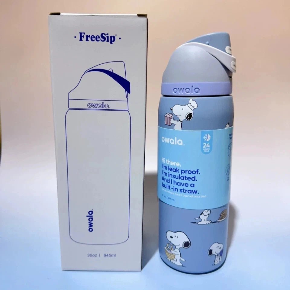 Limited Edition New Owala SNOOPY Sea Salt Water Bottle FreeSip 32oz - Hydrate Hub