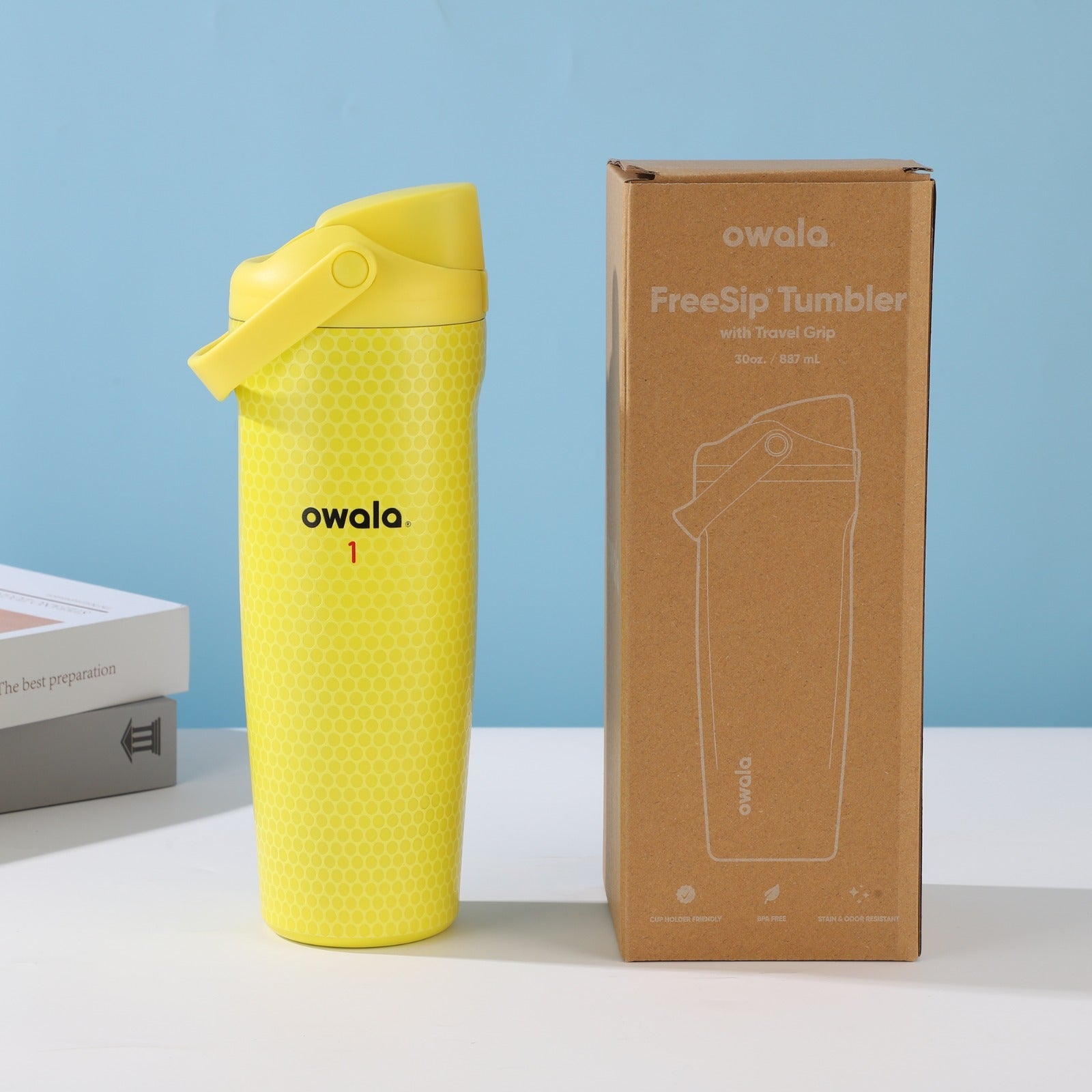 Limited Edition New Owala Thats a Gimme 30oz FreeSip Bottle Lemon Yellow - Hydrate Hub