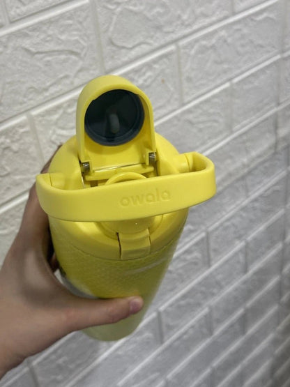 Limited Edition New Owala Thats a Gimme 30oz FreeSip Bottle Lemon Yellow - Hydrate Hub