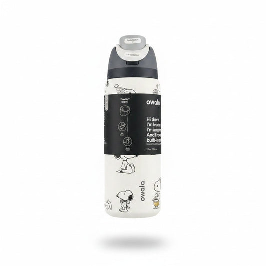 New Snoopy Owala 32oz White Water Bottle Stainless Steel Exclusive Edition - Hydrate Hub