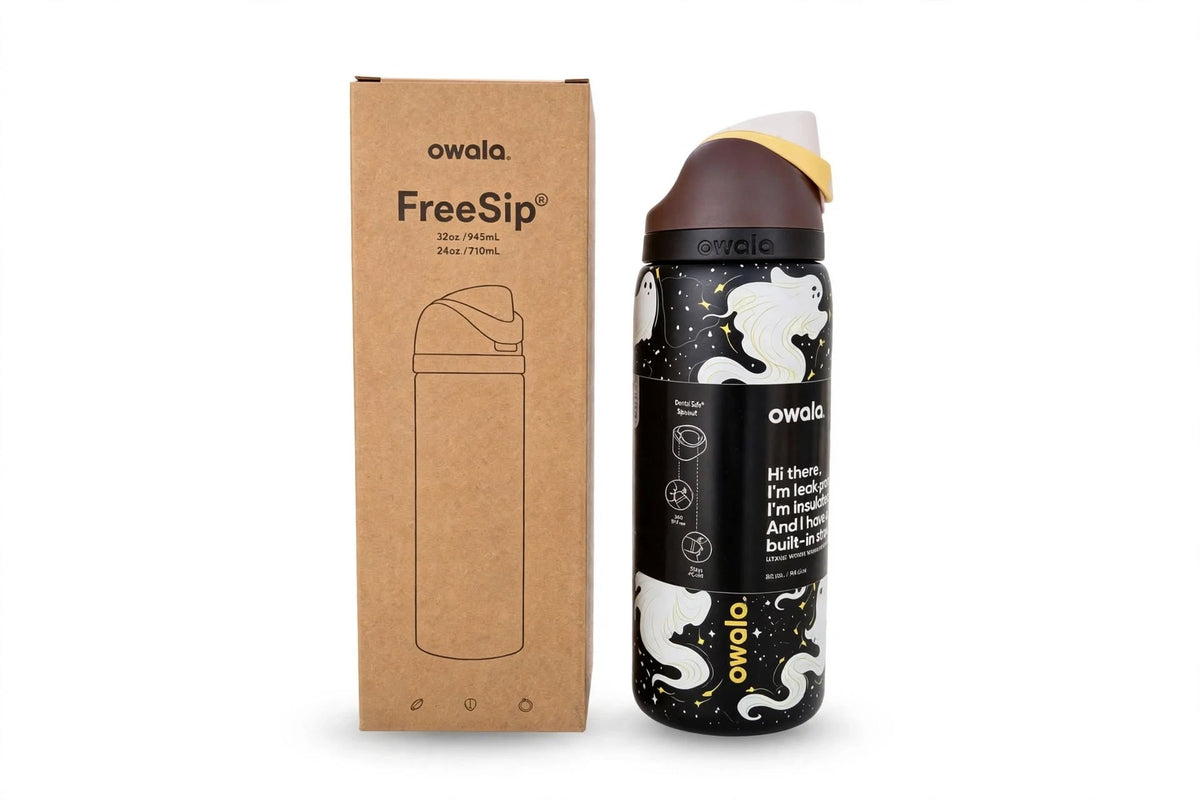 Owala 32oz FreeSip Meet Round We Ghost Exclusive New Water Bottle - Hydrate Hub