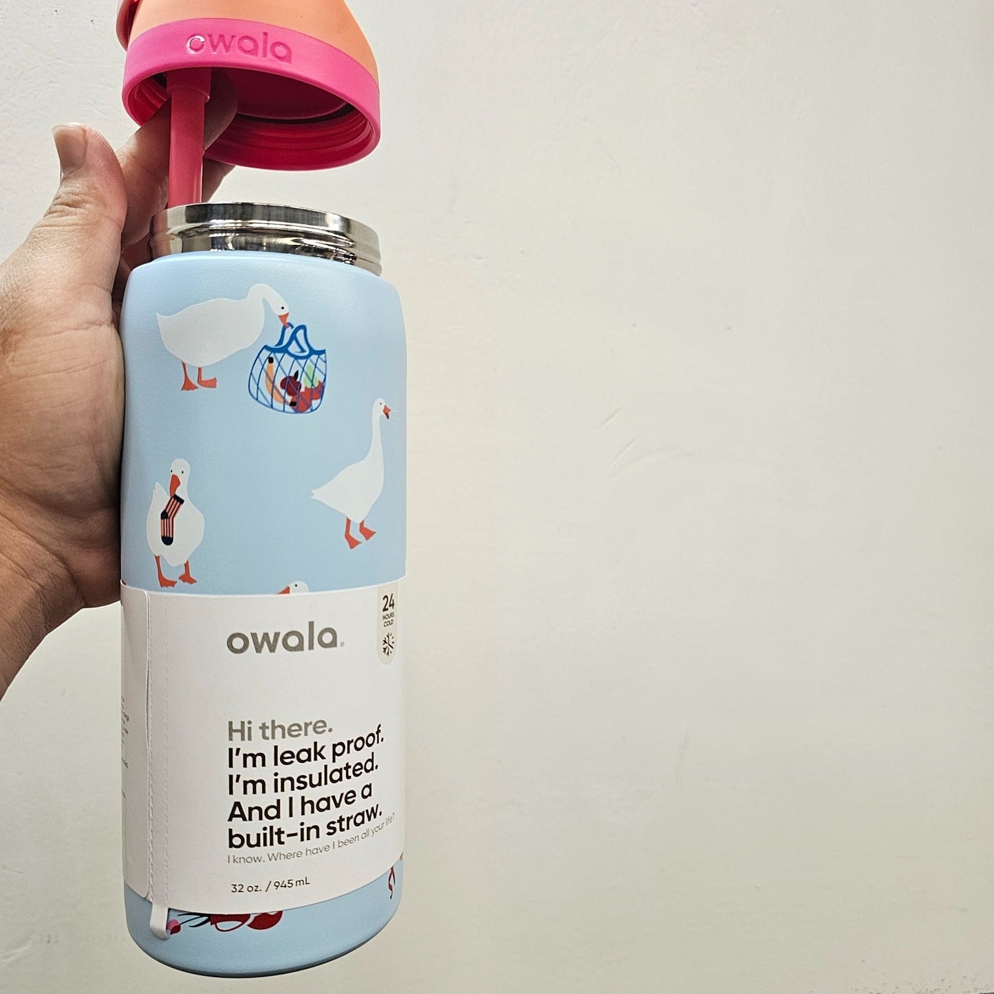 Owala 32oz FreeSip Silly Goose Exclusive New Water Bottle