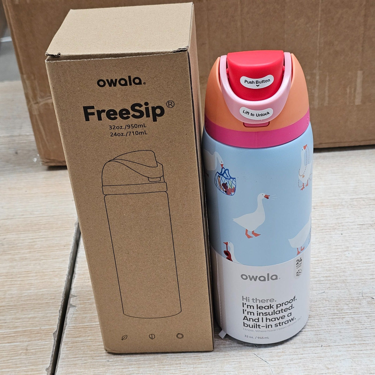 Owala 32oz FreeSip Silly Goose Exclusive New Water Bottle