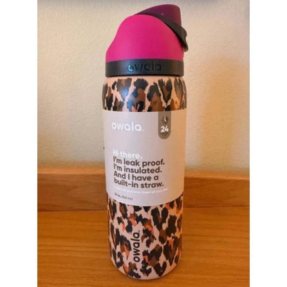 Owala FreeSip 32oz Wild At Heart UO Cheetah Leopard Print Water Bottle - Hydrate Hub
