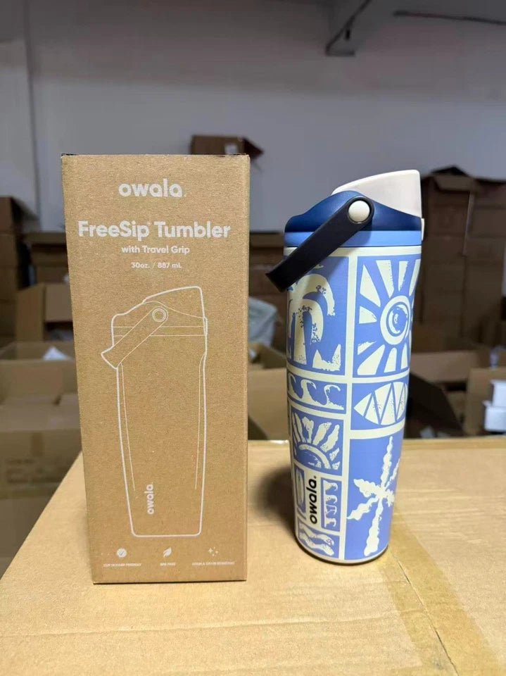 Owala Limited Edition Vintage Surf 30oz Free Sip Sway Birthday Bash - Hydrate Hub