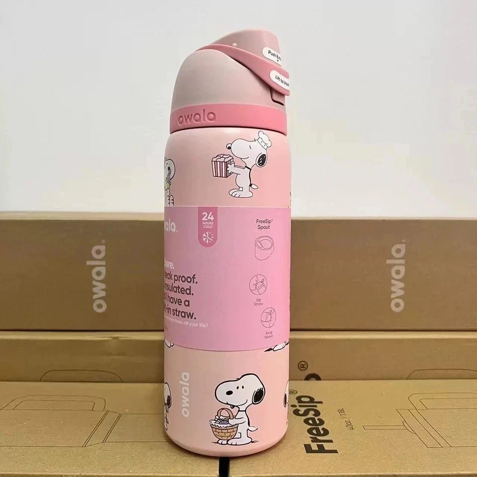 Owala Snoopy Stainless Steel Insulated Water Bottle 32oz Collection - Hydrate Hub