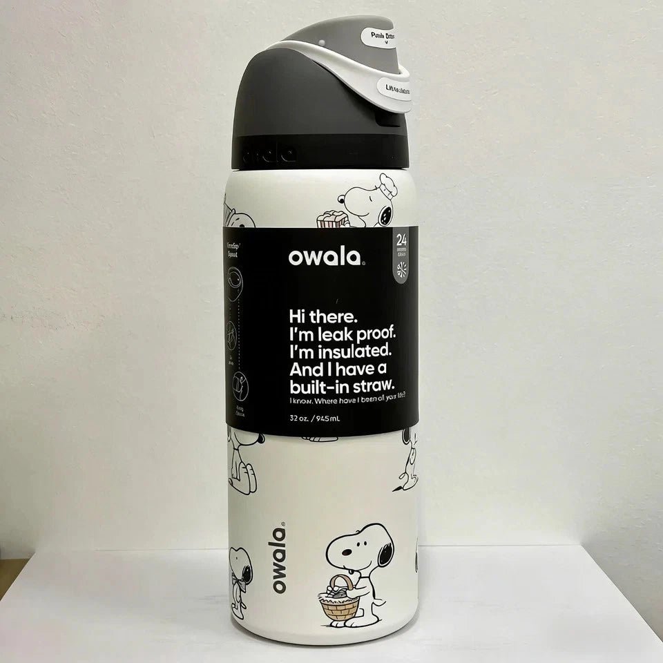 Owala Snoopy Stainless Steel Insulated Water Bottle 32oz Collection - Hydrate Hub