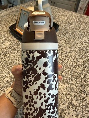 Owala Special Edition Cowgirl Core 24oz FreeSip Animal Print Cow Brown - Hydrate Hub