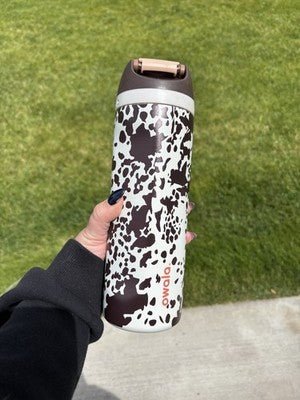 Owala Special Edition Cowgirl Core 24oz FreeSip Animal Print Cow Brown - Hydrate Hub