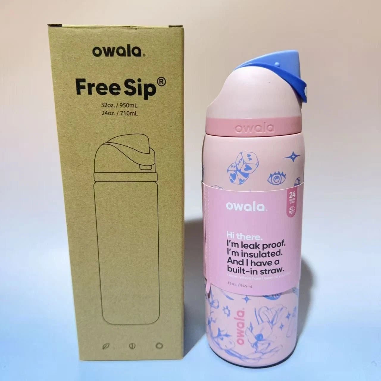 Owala Valentines 32 Oz Shot To The Heart Freesip Water Bottle Limited Edition - Hydrate Hub