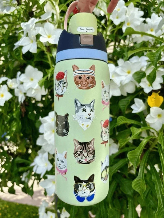Limited Edition Owala 32oz FreeSip Cat Collage Catwala Bottle Exclusive New Cats