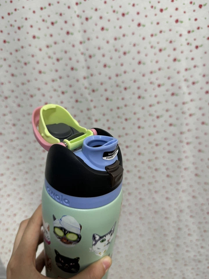 Limited Edition New Owala 32oz FreeSip Cat Collage Catwala Bottle