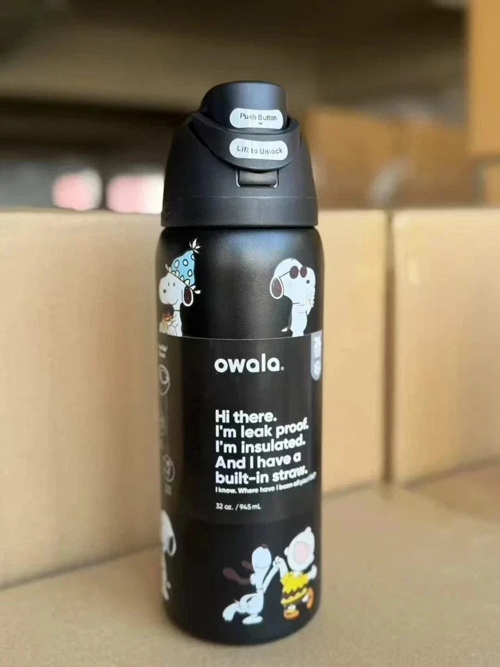 Owala Snoopy Stainless Steel Insulated Water Bottle 32oz Collection