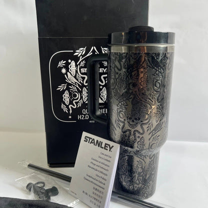 Stanley Halloween Quencher H2.0 FlowState Tumbler 40oz – Deadly Damask - Hydrate Hub
