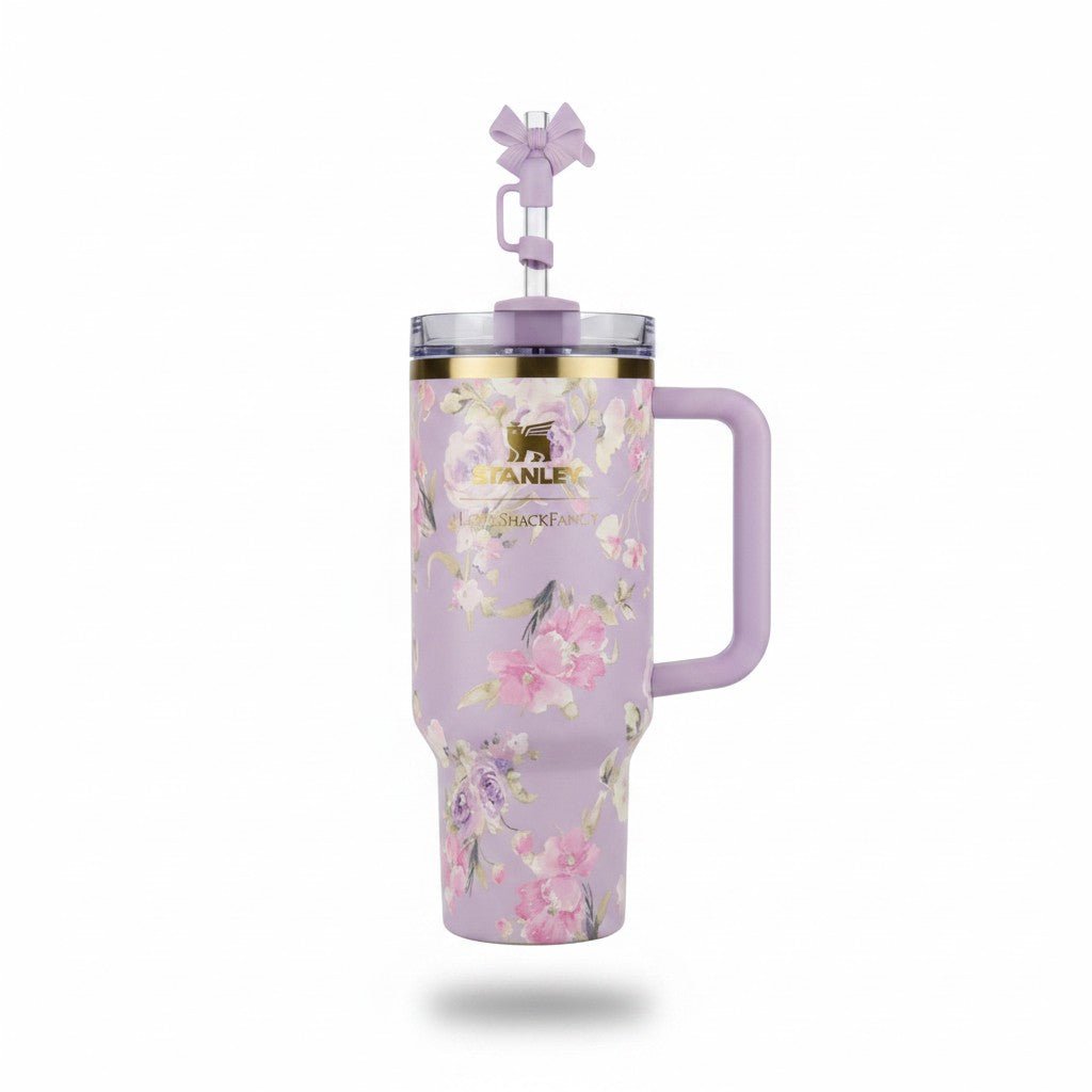 Stanley Love Shack Fancy Quencher - Happy Thoughts Rosa Beaux Purple 40oz - Hydrate Hub
