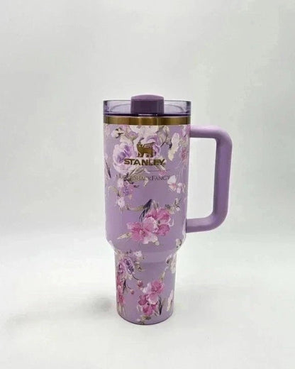 Stanley Love Shack Fancy Quencher - Happy Thoughts Rosa Beaux Purple 40oz - Hydrate Hub
